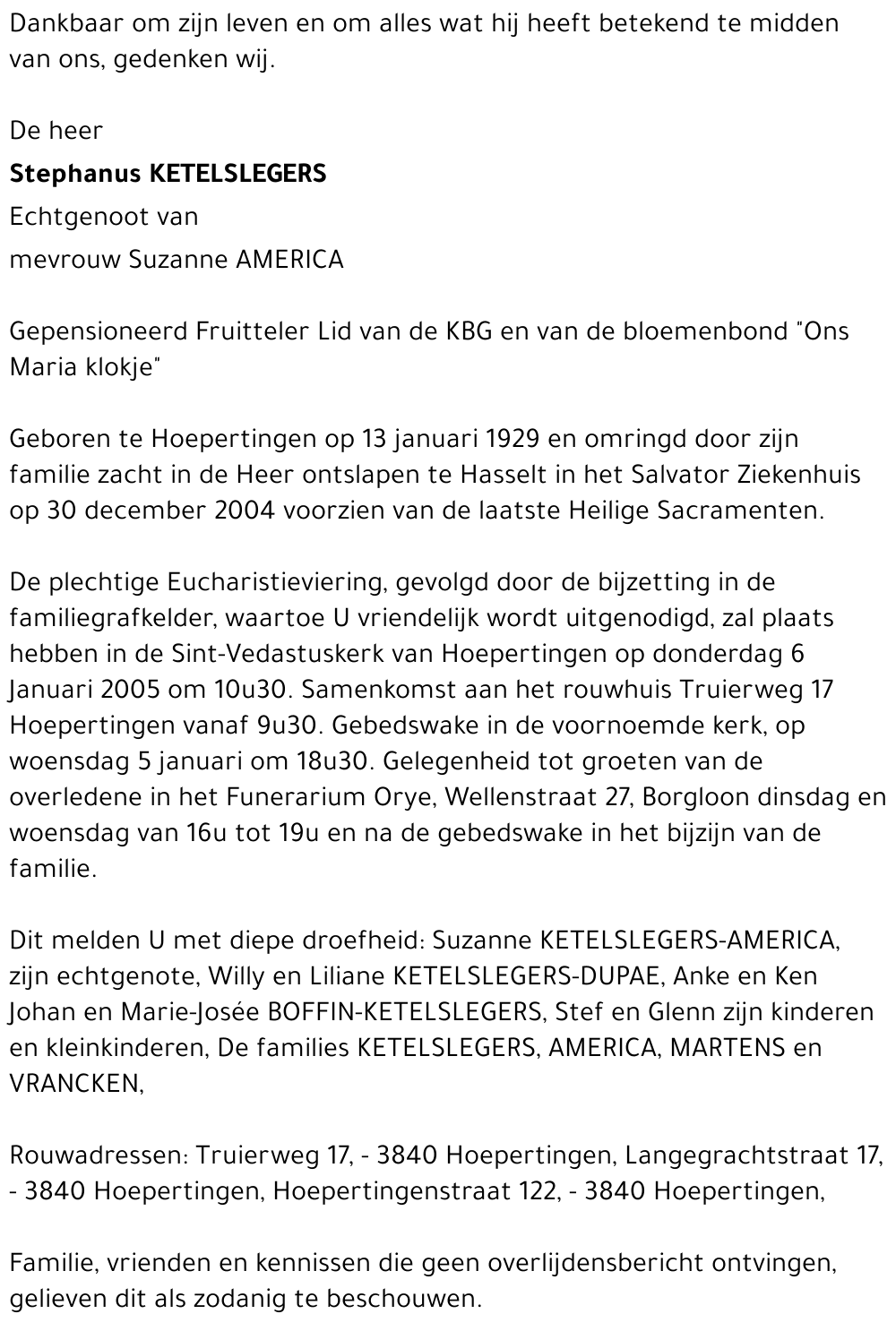 Stephanus Ketelslegers