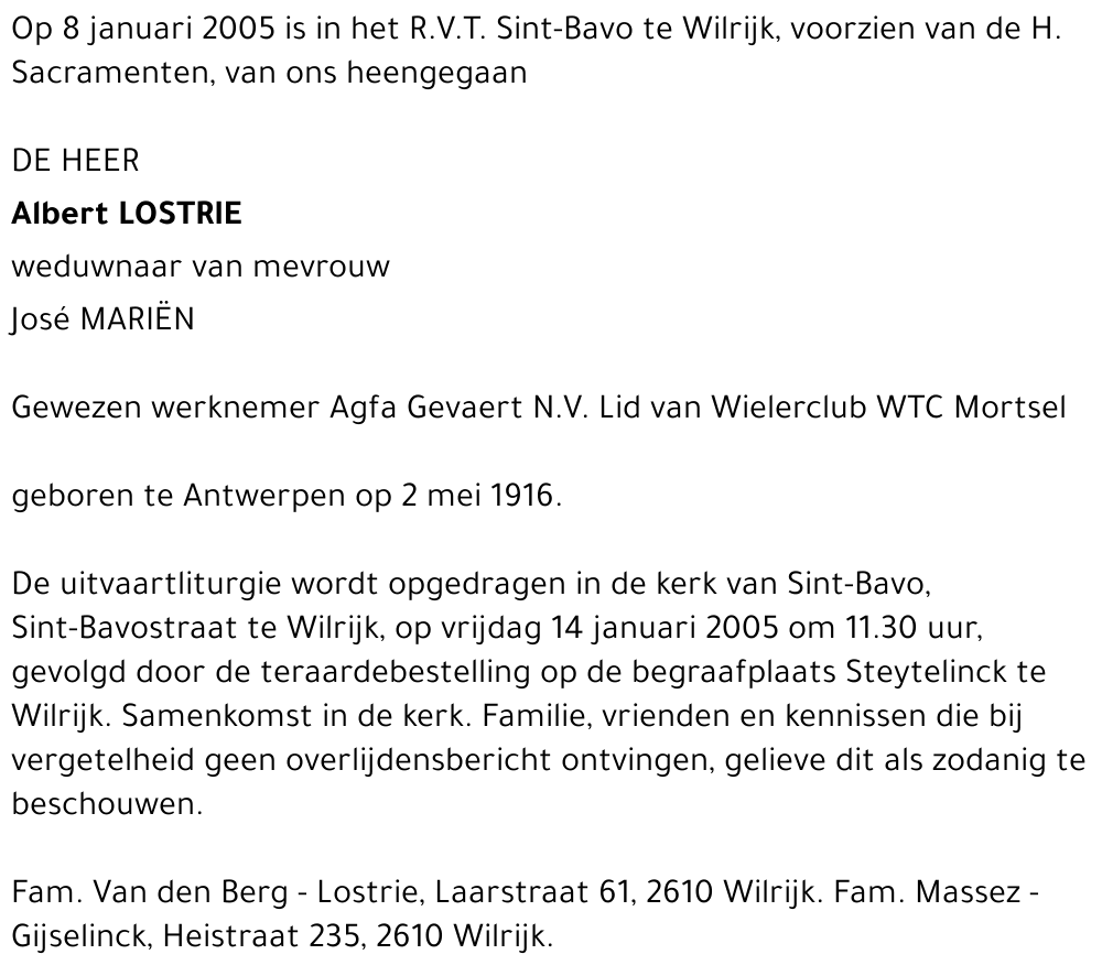 Albert Lostrie