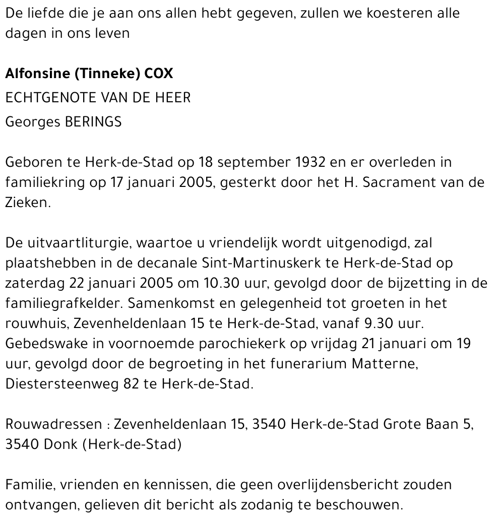 Alfonsinne Cox