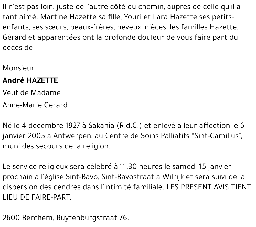 André Hazette