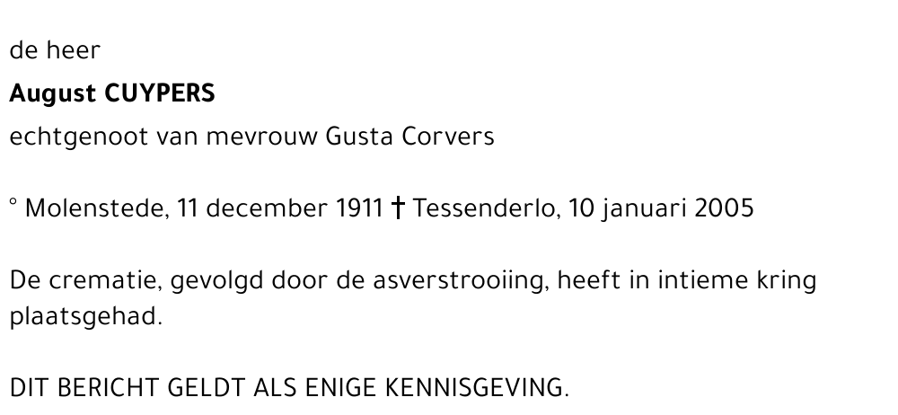 August Cuypers
