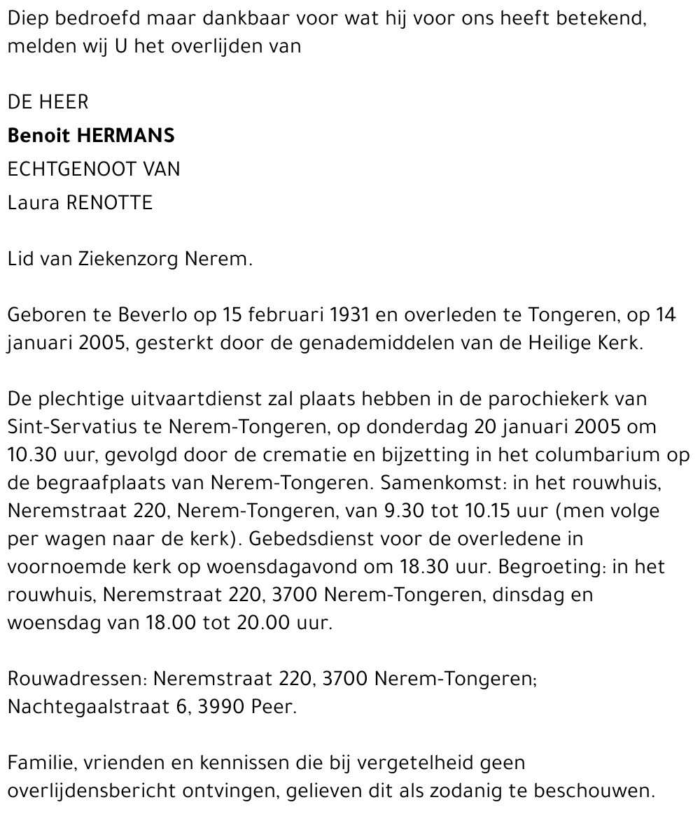 Benoit Hermans