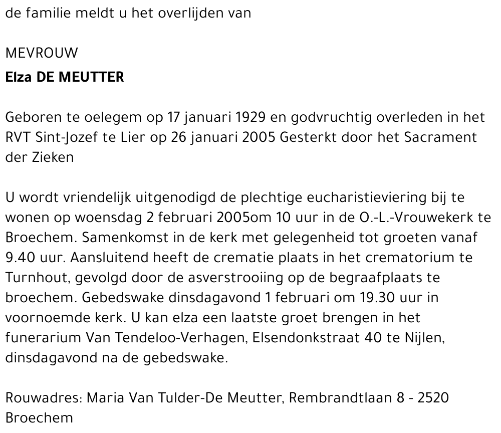 Elza De Meutter