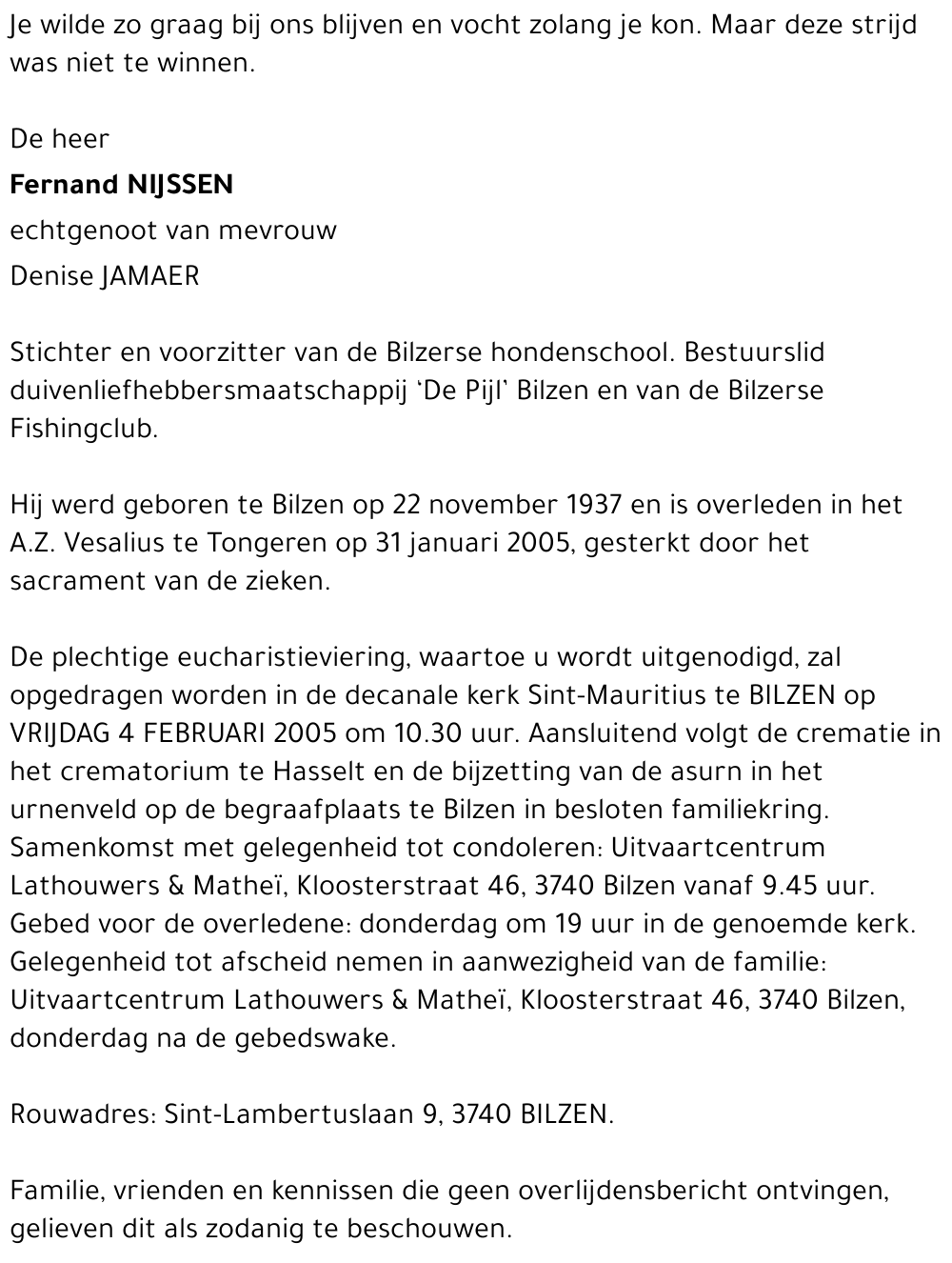 Fernand NIJSSEN
