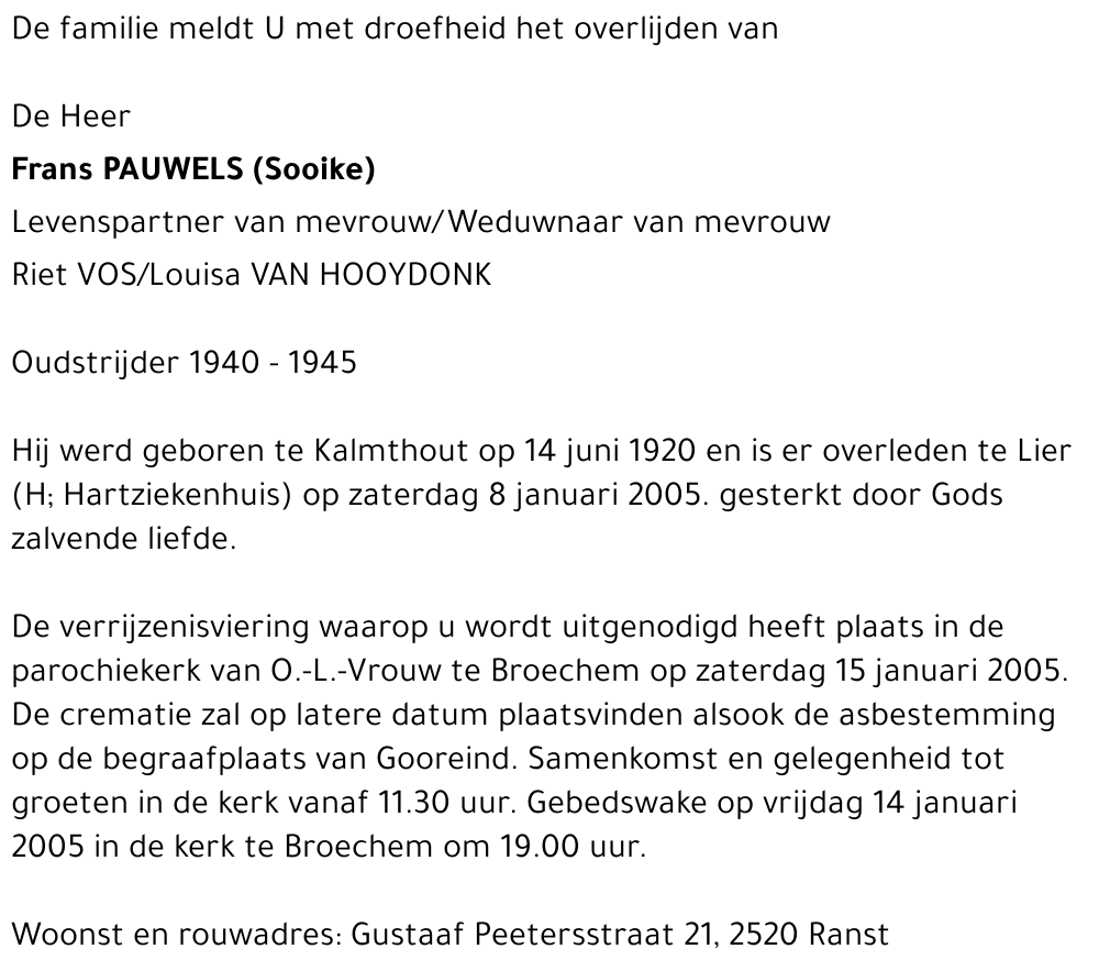 Frans PAUWELS