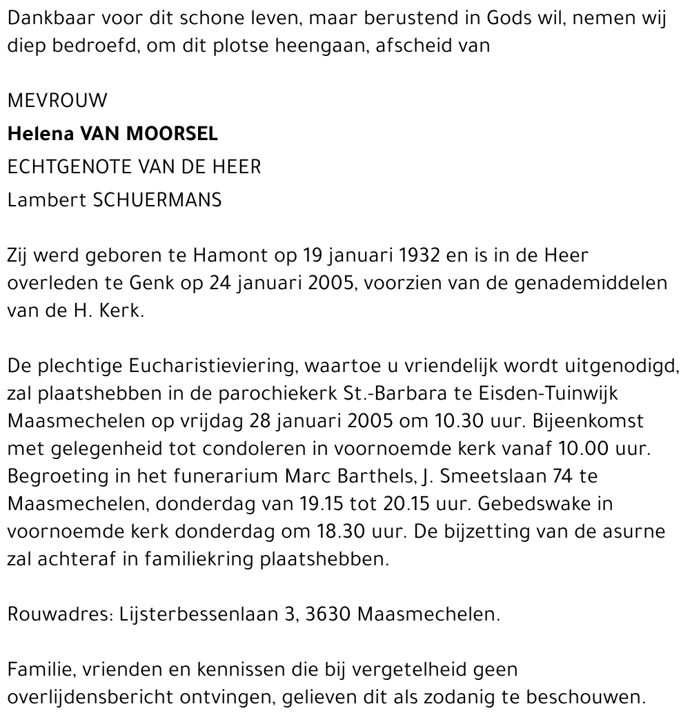 Helena Van Moorsel