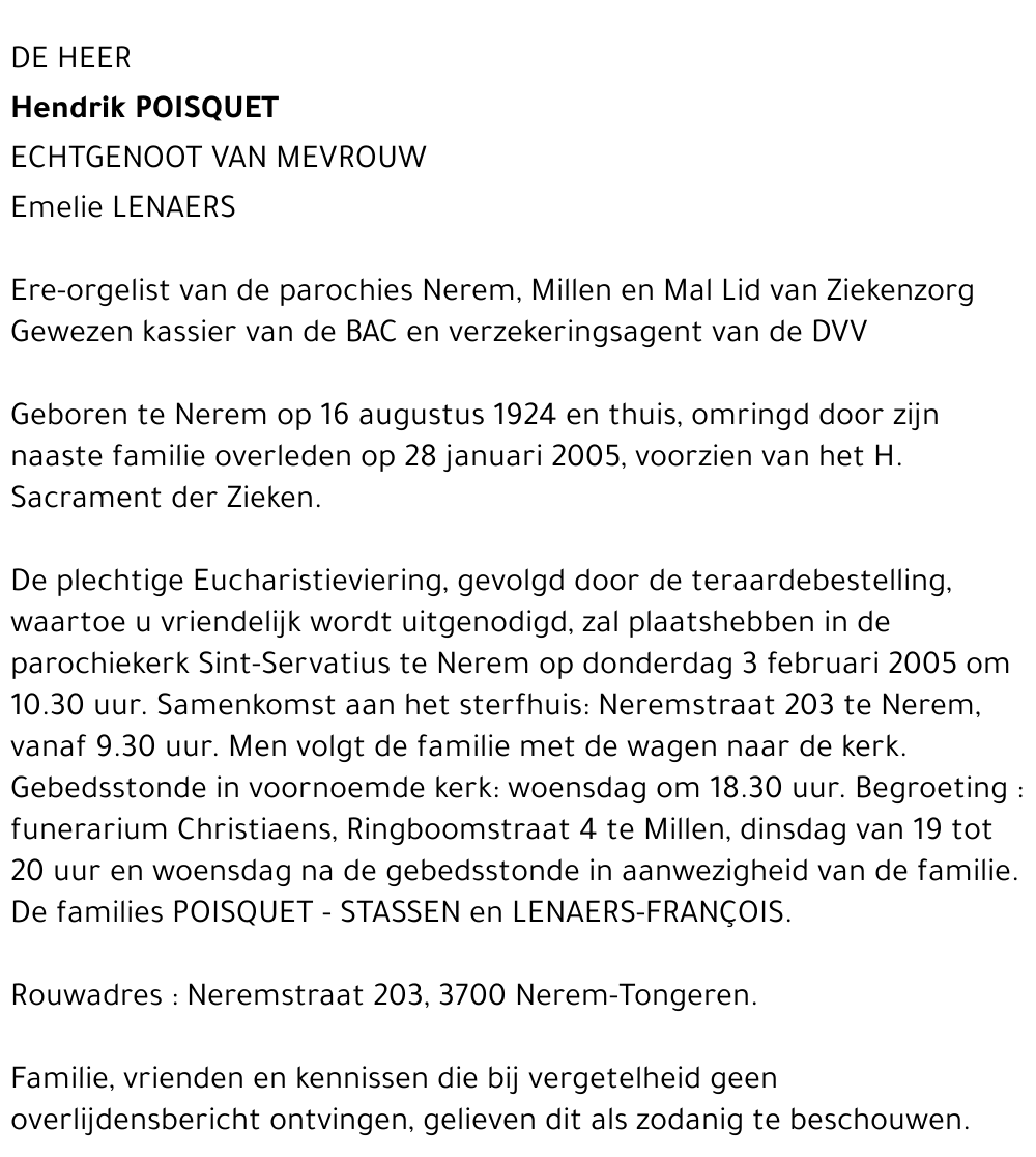 Hendrik Poisquet