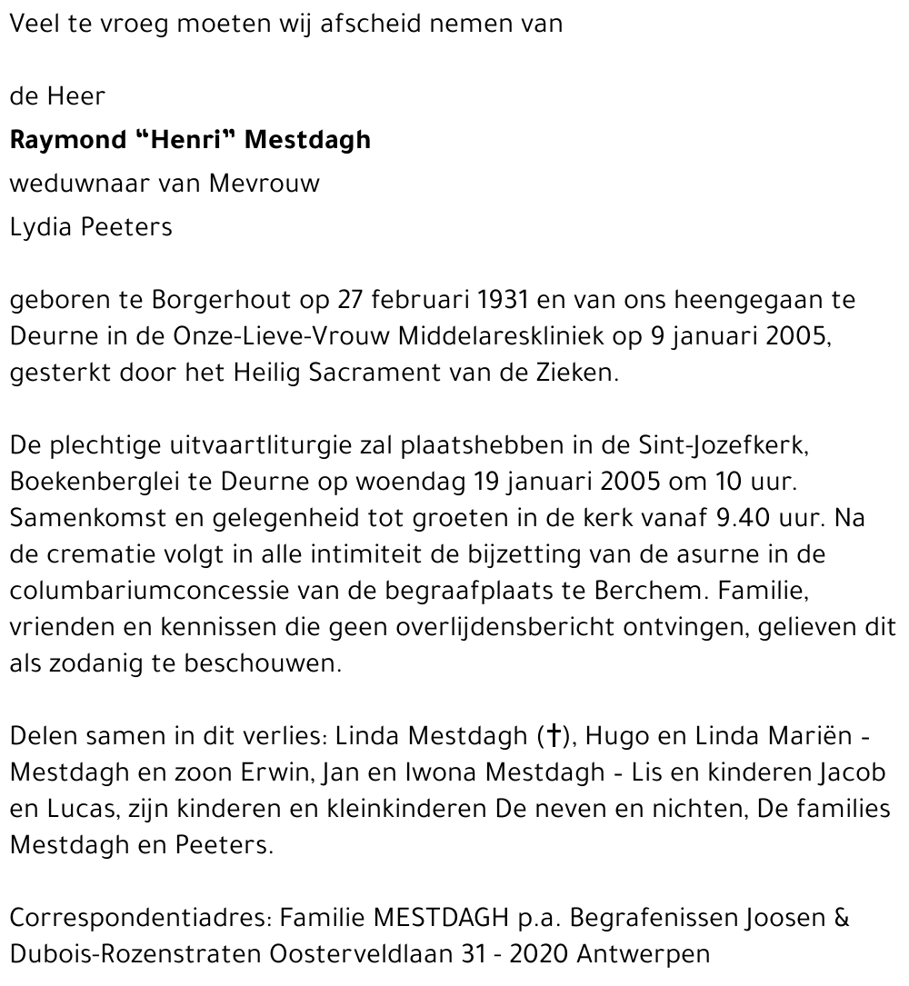 Henricus Mestdagh