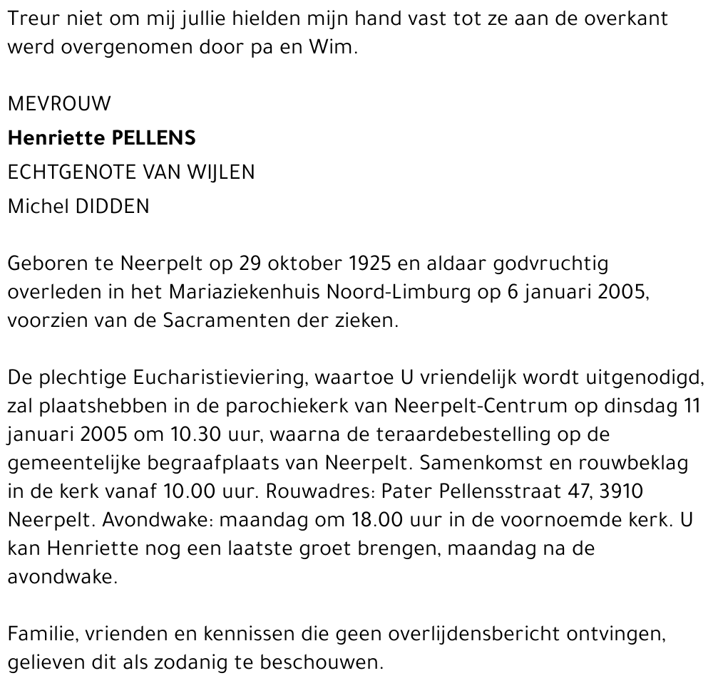 Henriette Pellens