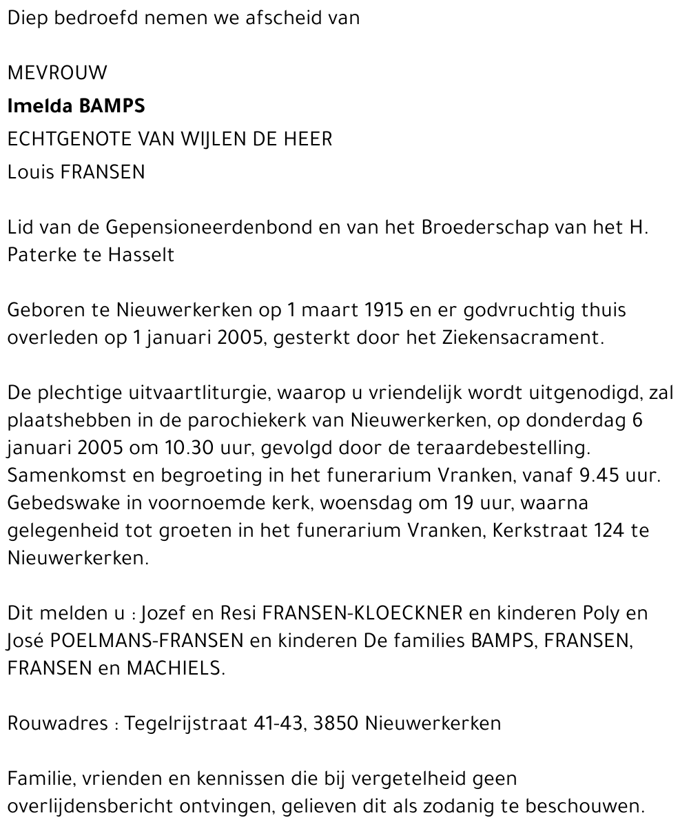 Imelda Bamps