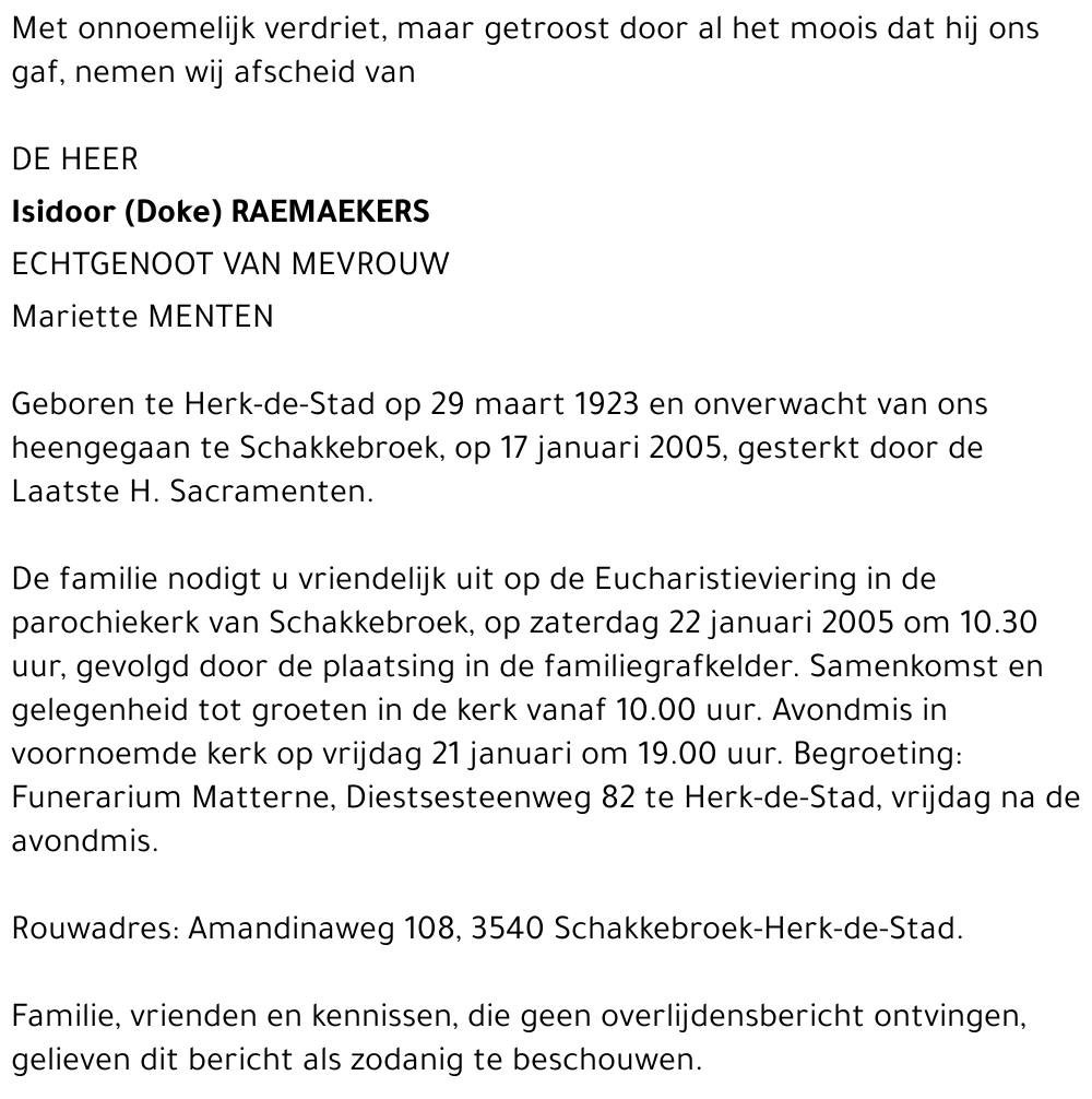 Isidoor Raemaekers