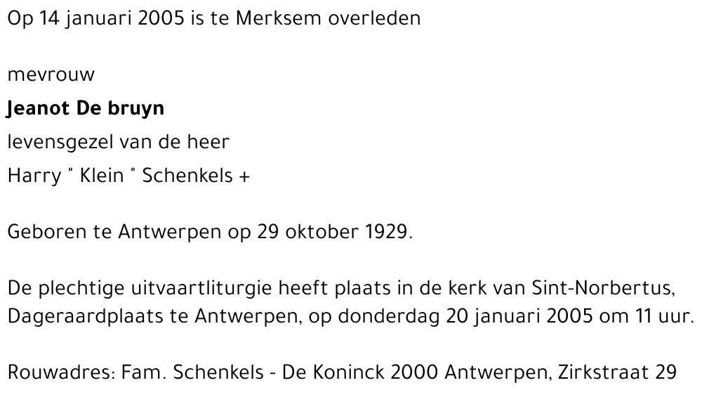 Jeanne De bruyn