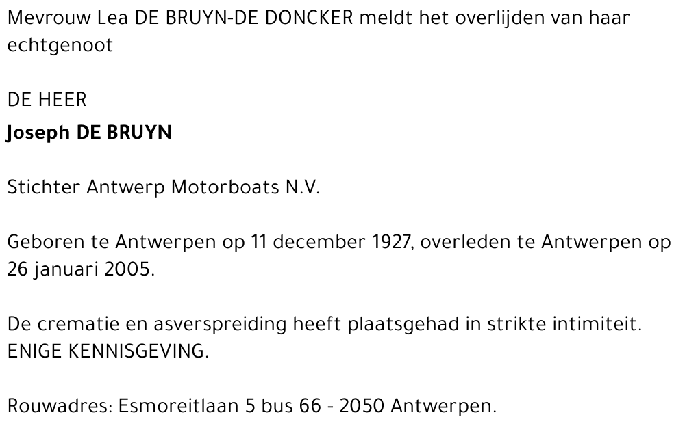 Joseph De Bruyn