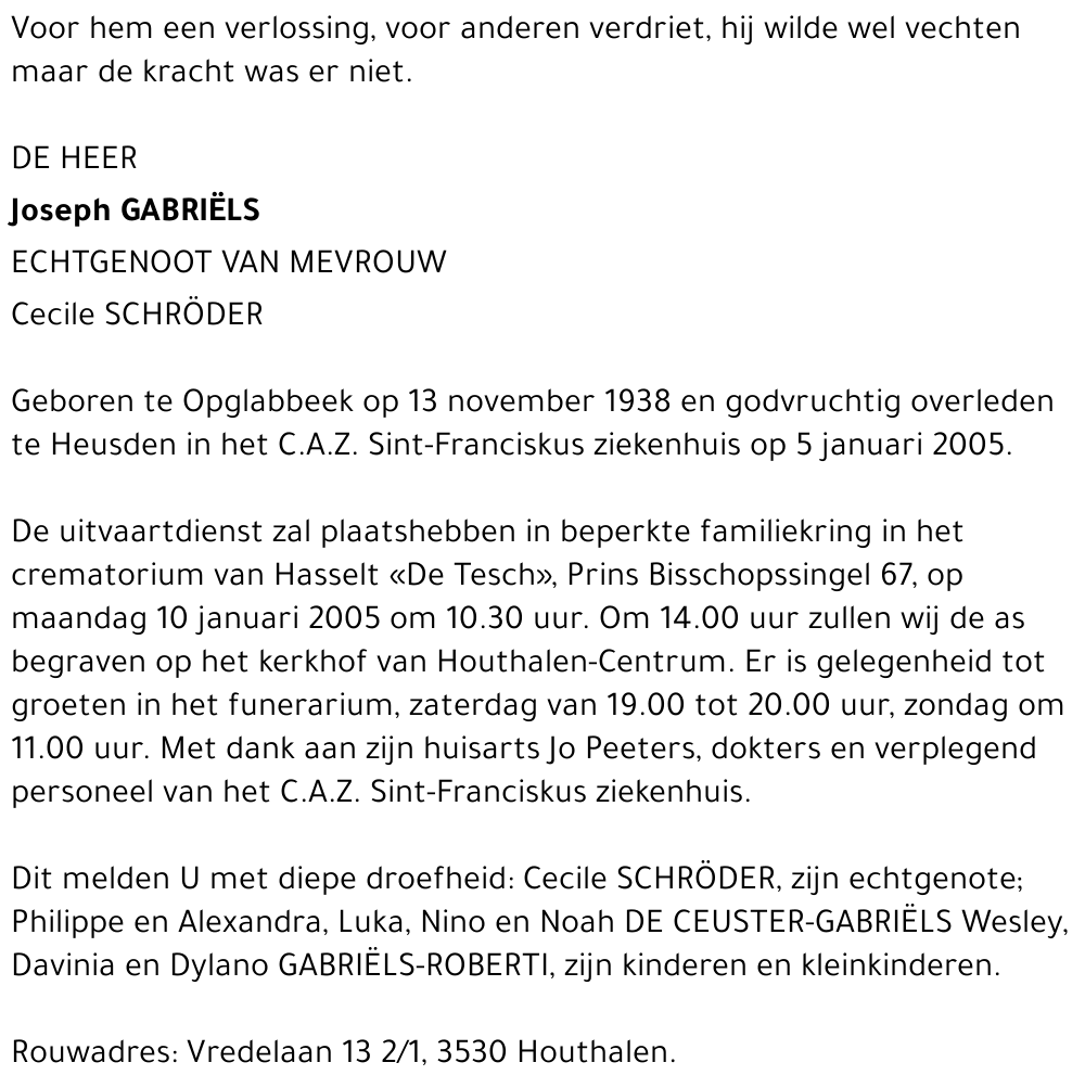 Joseph Gabriëls