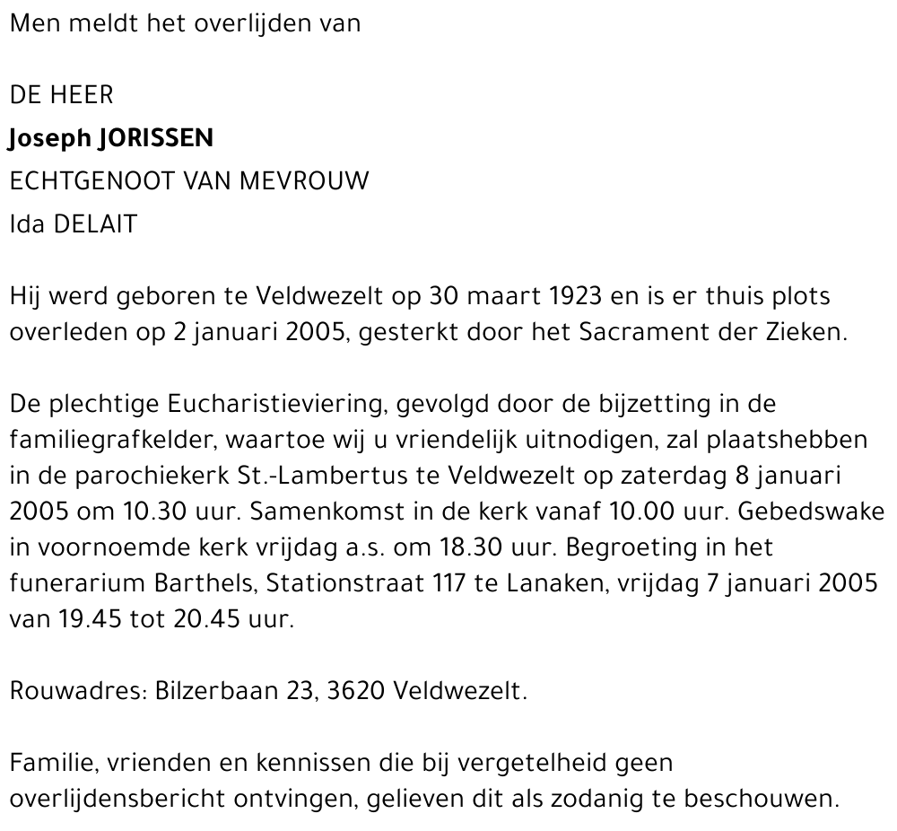 Joseph Jorissen