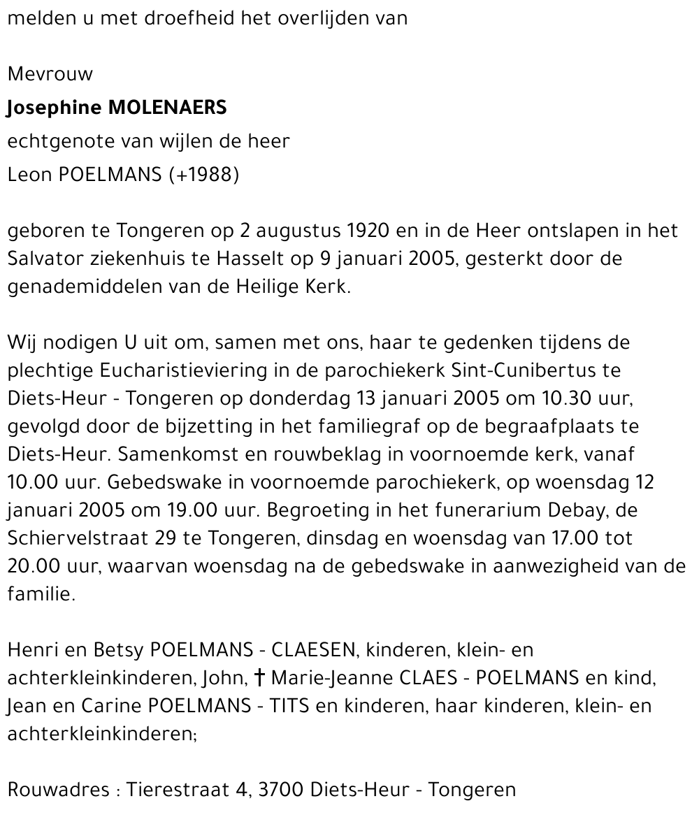 Josephine Molenaers