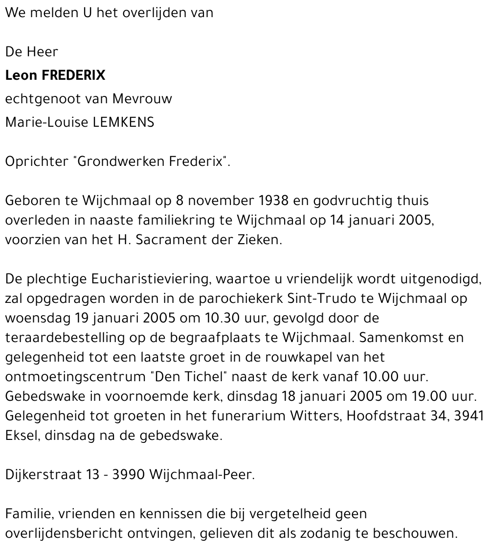 Leon FREDERIX