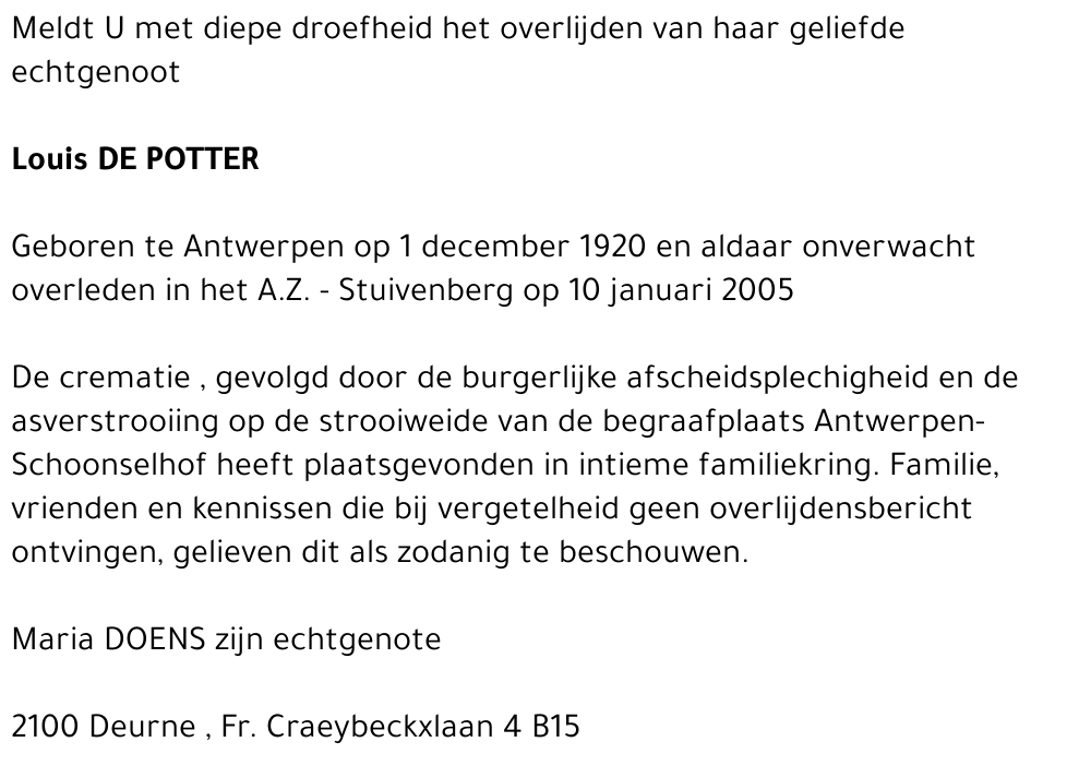 Louis De Potter