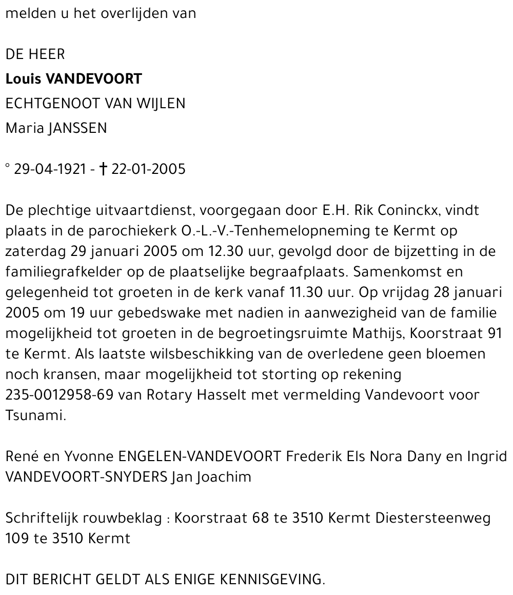 Louis Vandevoort