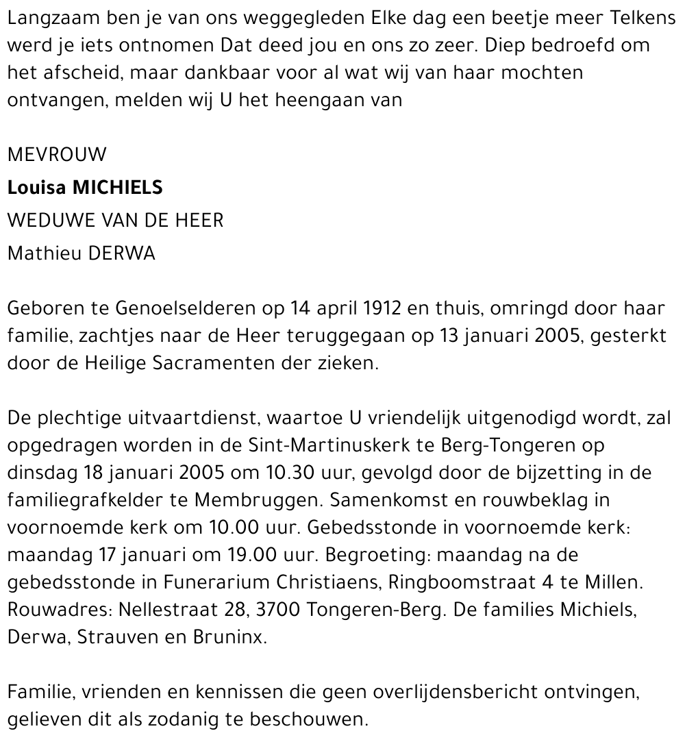 Louisa Michiels