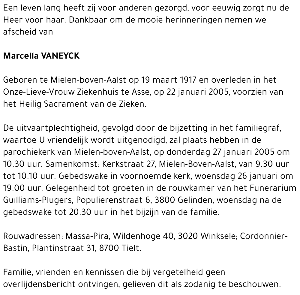 Marcella Vaneyck