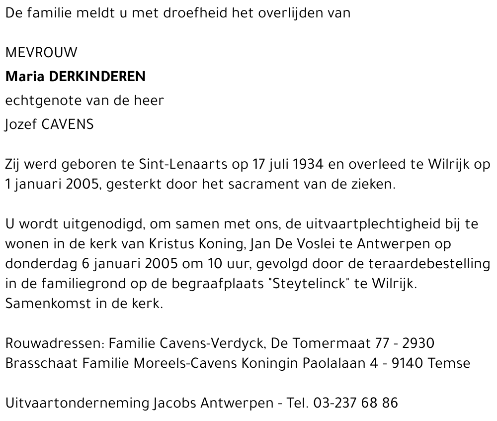 Maria Derkinderen