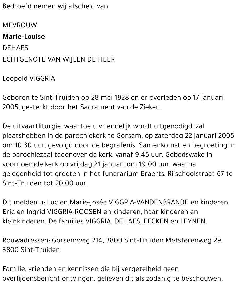 Marie-Louise Dehaes