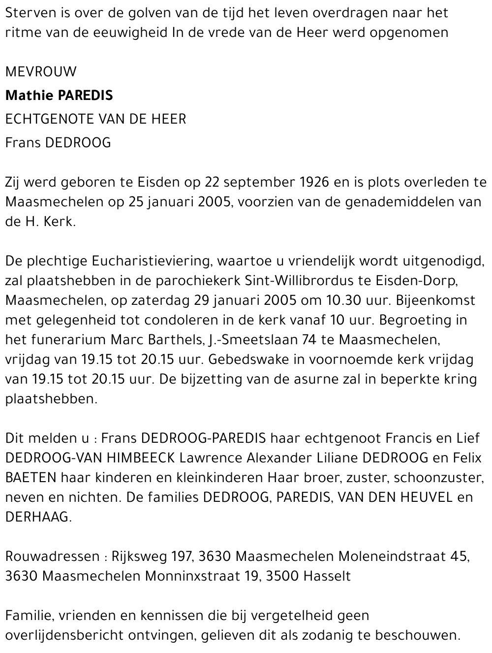Mathie Paredis