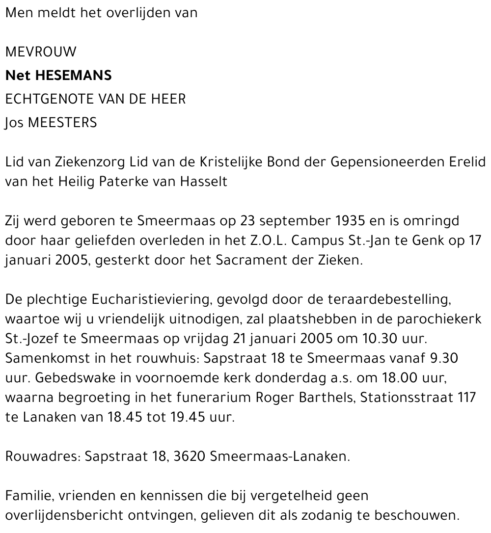 Net Hesemans