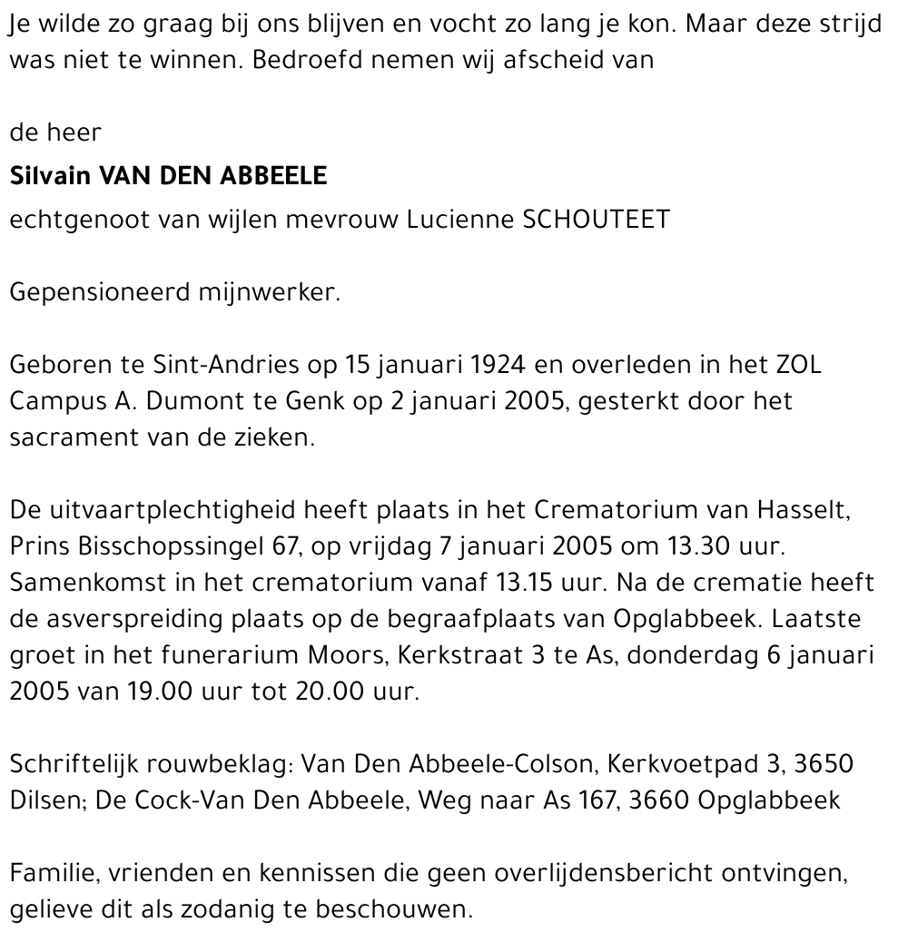 Silvain Van Den Abbeele