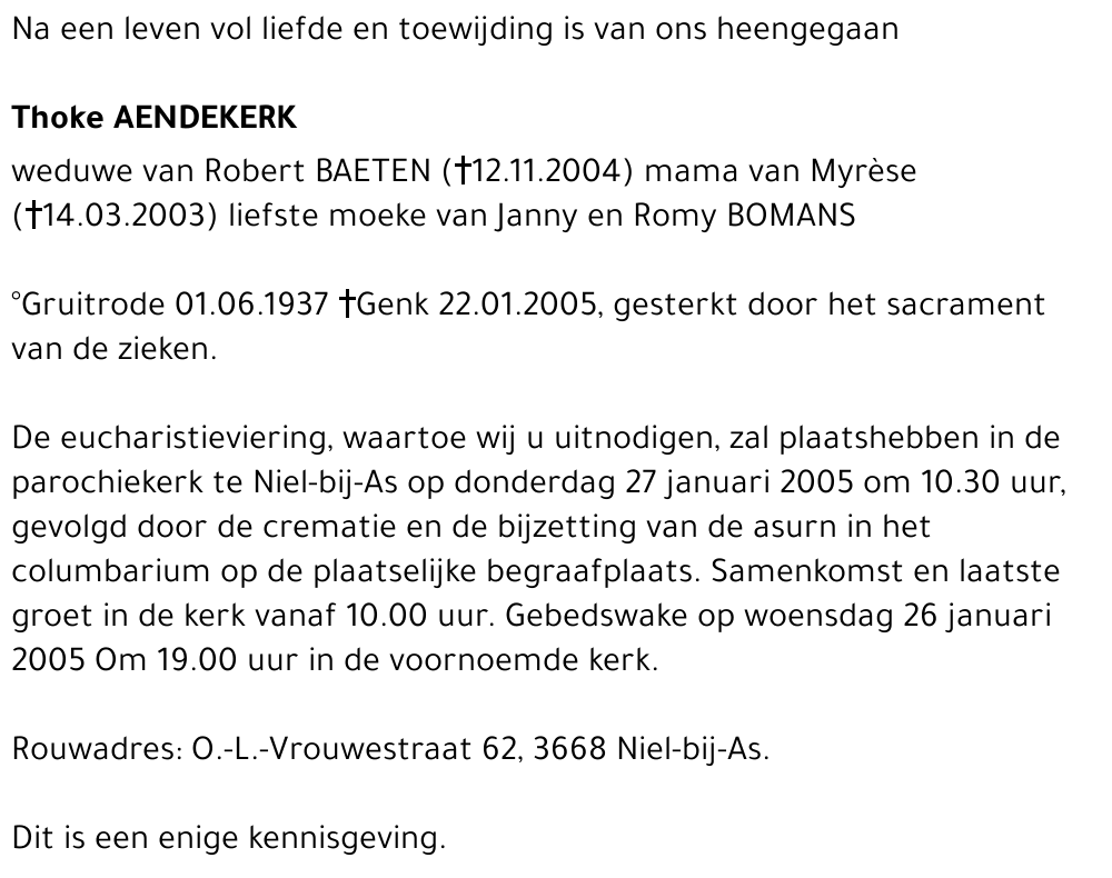Thoke Aendekerk