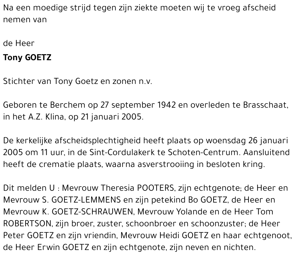 Tony Goetz