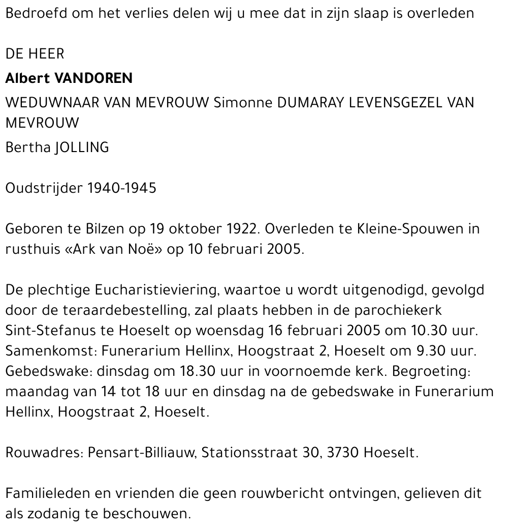 Albert Vandoren