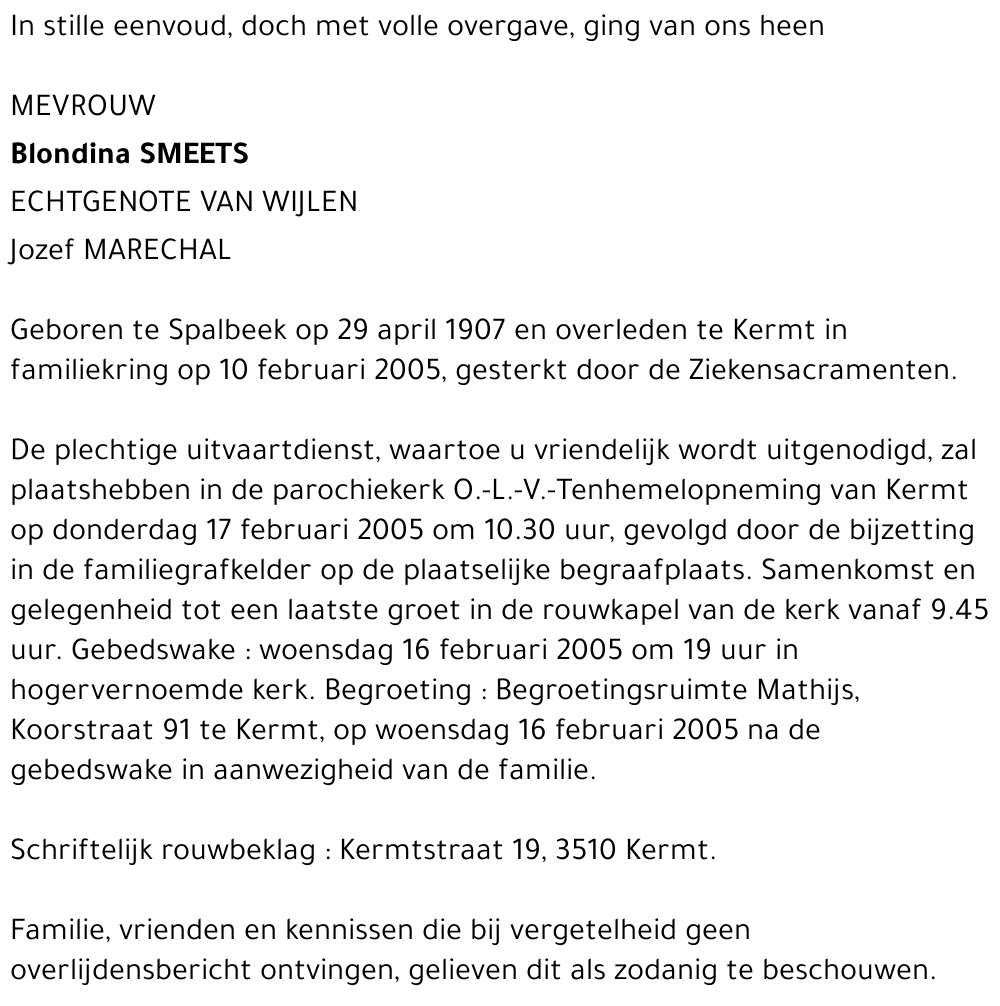 Blondina Smeets