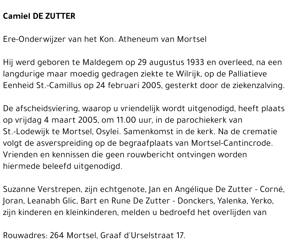 Camiel De Zutter