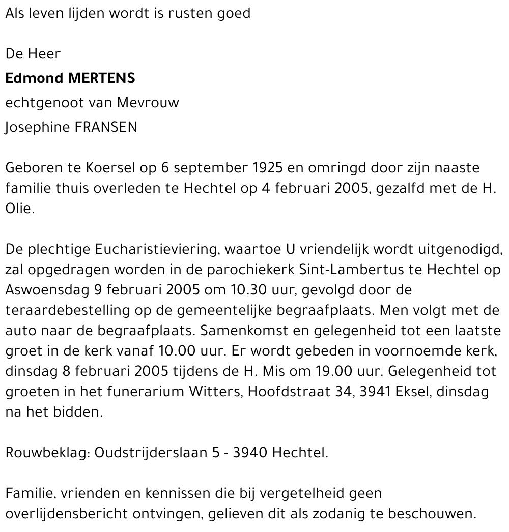 Edmond MERTENS