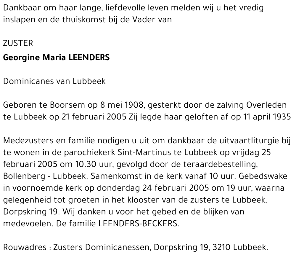 Georgine Leenders
