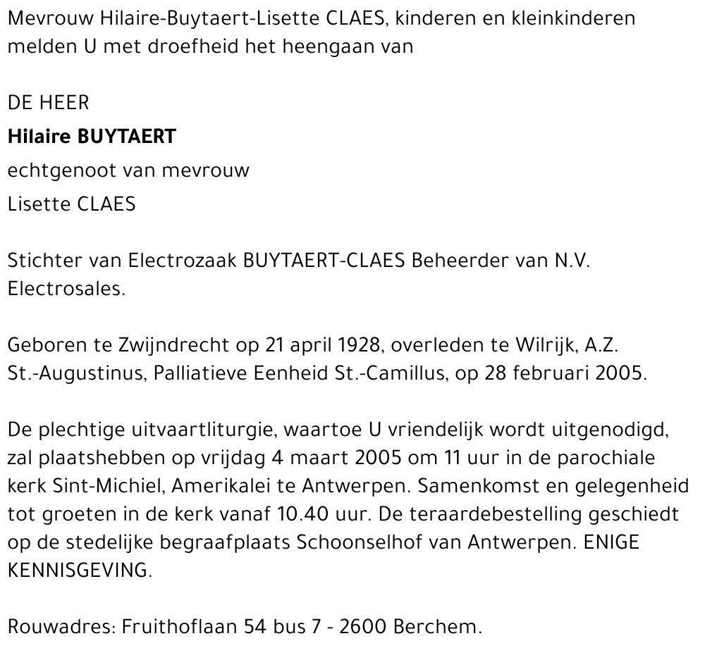 Hilaire Buytaert