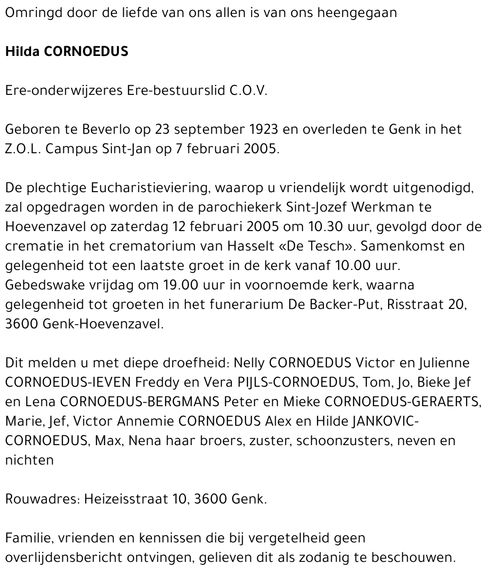 Hilda Cornoedus