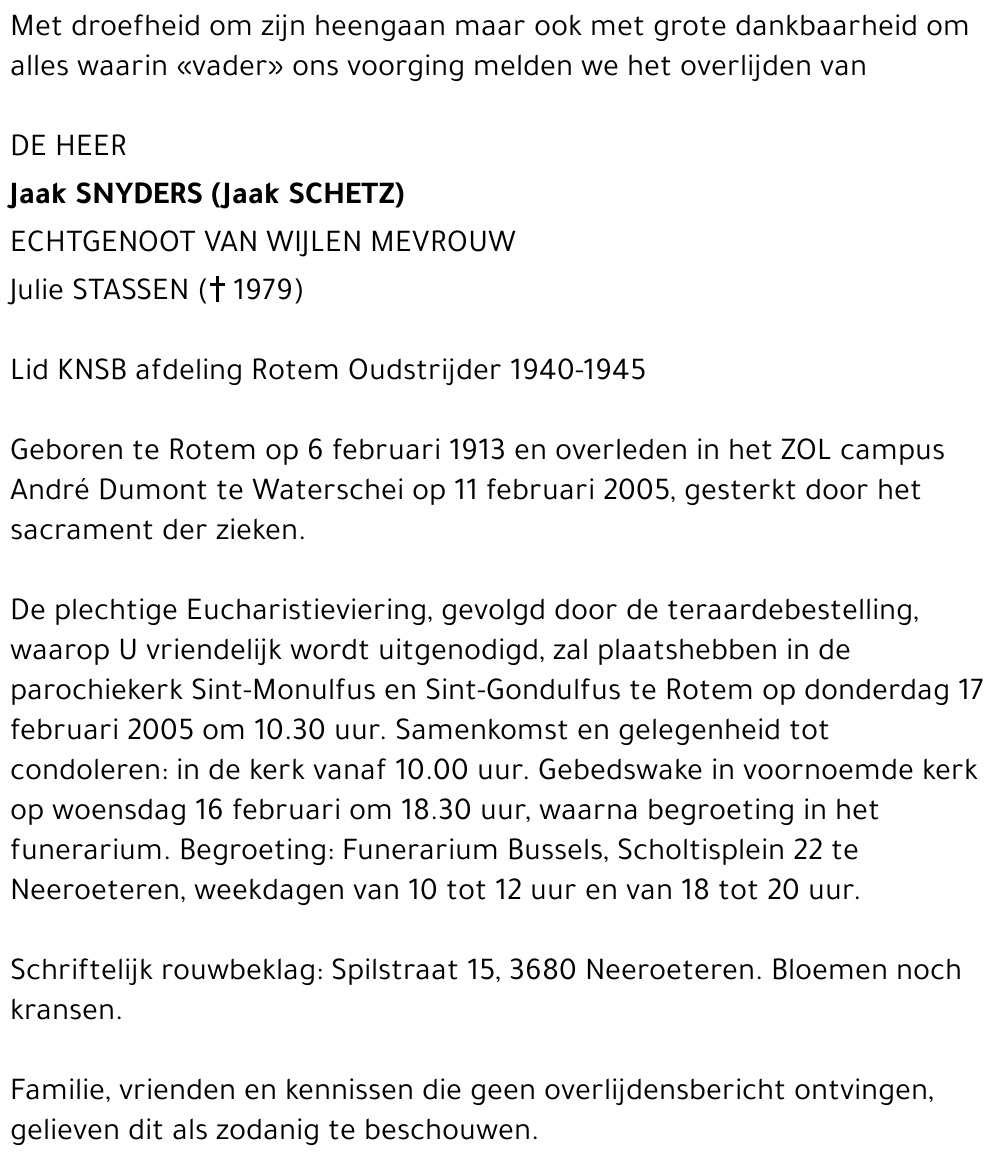 Jaak Snyders (Jaak Schetz)