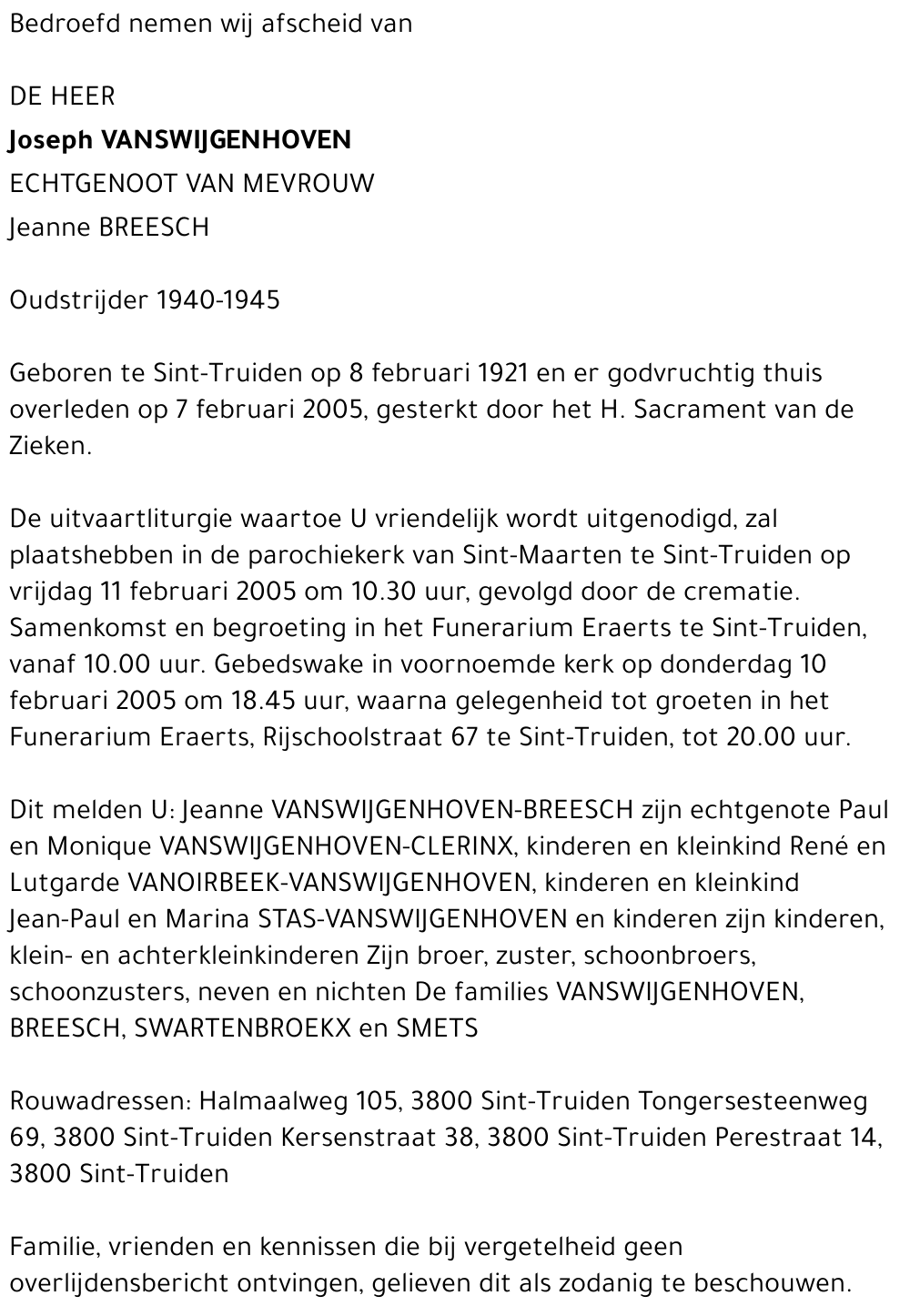 Joseph Vanswijgenhoven