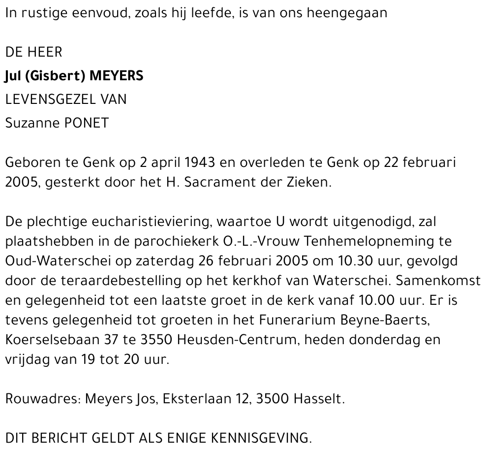 Jul (Gisbert) Meyers