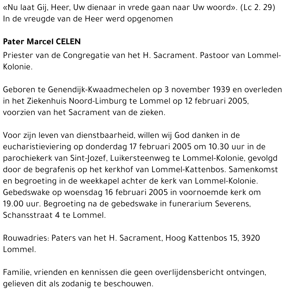 Marcel (pater) Celen