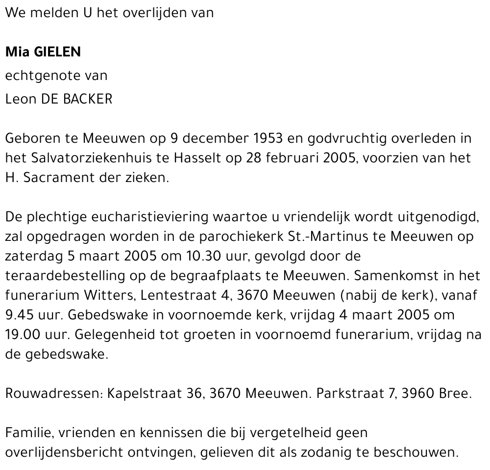 Mia GIELEN