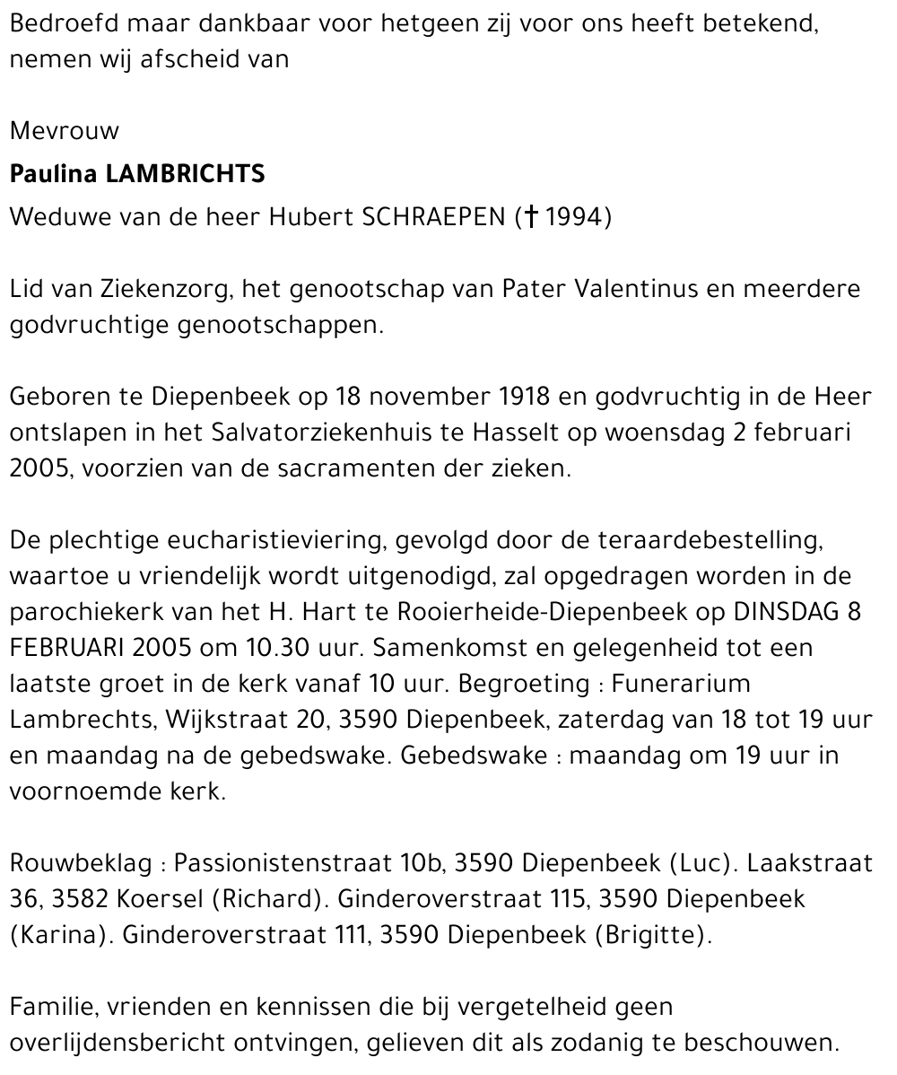 Paulina LAMBRICHTS