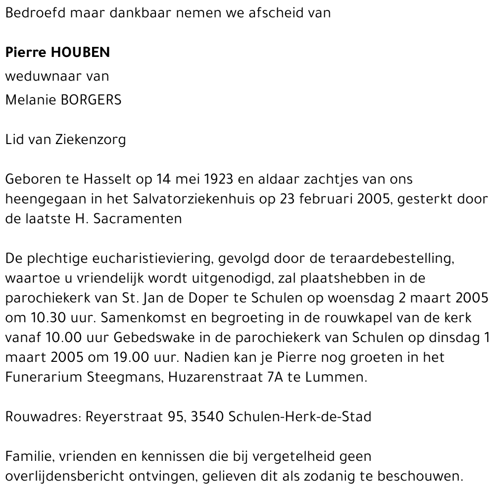 Pierre Houben