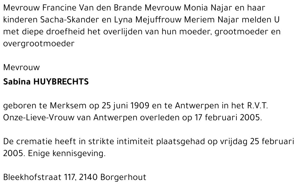 Sabina Huybrechts