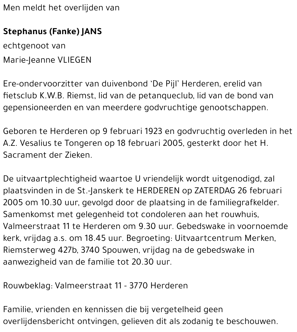 Stephanus Jans