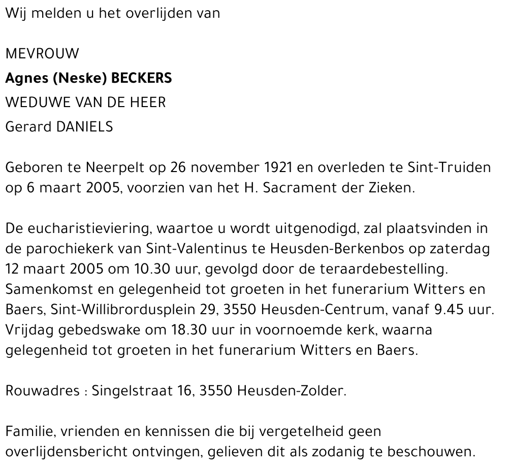 Agnes Beckers
