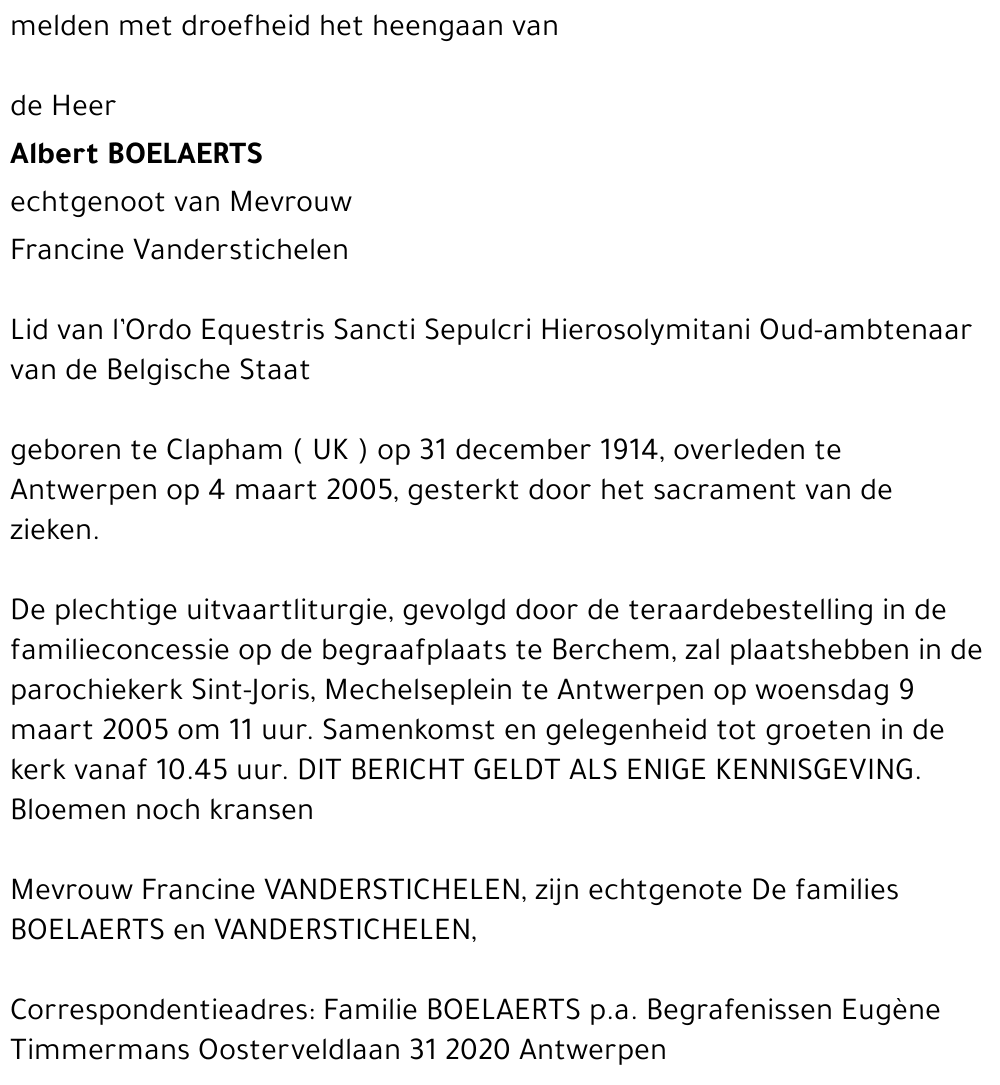 Albert Boelaerts